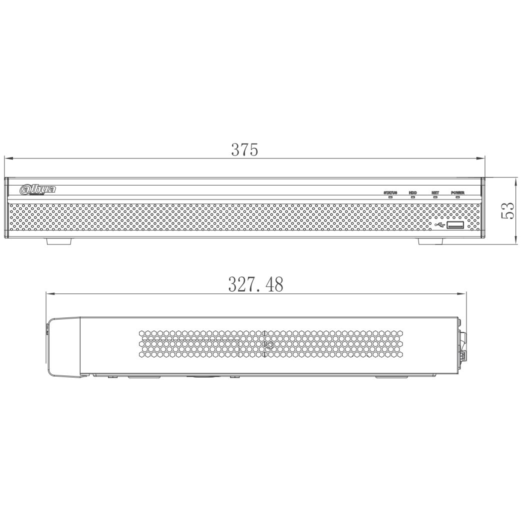 IP Видеорегистратор Dahua DHI-NVR4216-16P-4KS2 до 16х 8 Мп камер, 2 HDD до 6 Тб каждый, 16 PoE портов, ANR, до 200 Мбит/с вх. битрейт