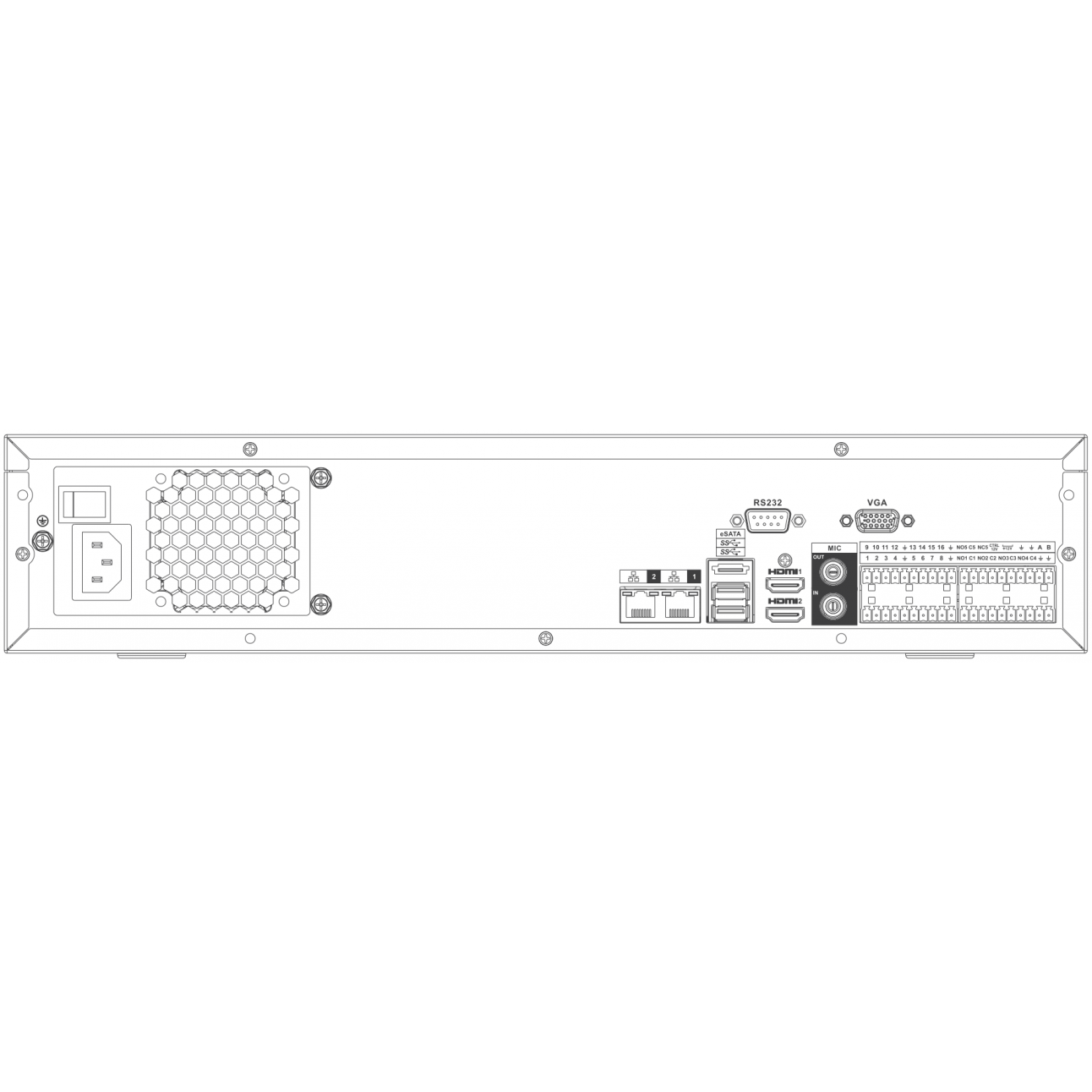 IP Видеорегистратор Dahua DHI-NVR5832-4KS2 до 32 камер, до 12 Мп, 8 HDD до 48 Тб(полный комплект, незначительные следы эксплуатации)