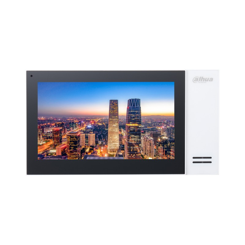 IP монитор для видеодомофона Dahua DH-VTH2421FW-P 7 дюймов, трев.вх/вых 6/1, LAN, встр.карта памяти до 8Гб, DC12В/PoE(802.3af)