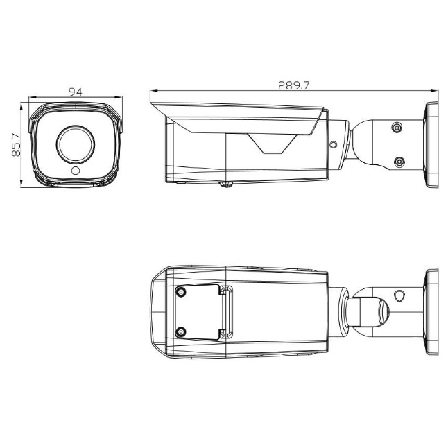 IP камера OMNY BASE ViBe8Z буллет 8Мп (3840×2160) 15к/с, 2.8-12 мм мотор., F1.6, 802.3af A/B, 12±1В DC, ИК до 50м, EasyMic (имеет потертости)