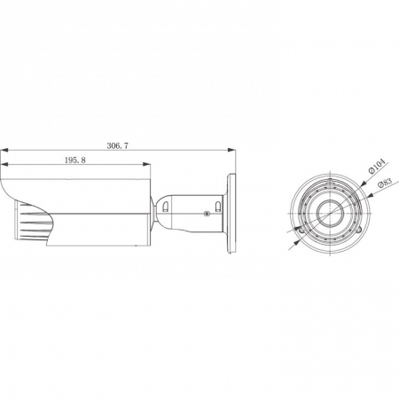 Уличная IP камера SNR-CI-DW3.0I-AM 3Мп c ИК подсветкой, моториз.объектив 3-9мм, PoE, обогреватель, с кронштейном (после стенда)