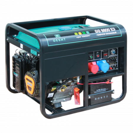 Бензогенератор GESHT GG8800E3