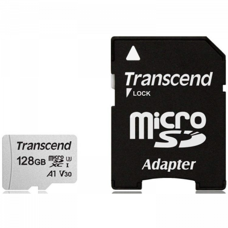 Флеш-накопитель Transcend Карта памяти Transcend 128GB UHS-I U3A1 microSD with Adapter