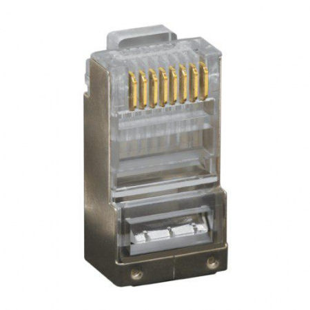 Коннектор RJ-45s  8P8C  cat.5e экранированный (100 шт)
