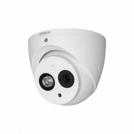 Мультиформатная купольная мини камера Dahua DH-HAC-HDW1220EMP-A-0360B 2Мп, 1080p до 25к/с, 3.6мм, ИК до 50м, 12В, IP67