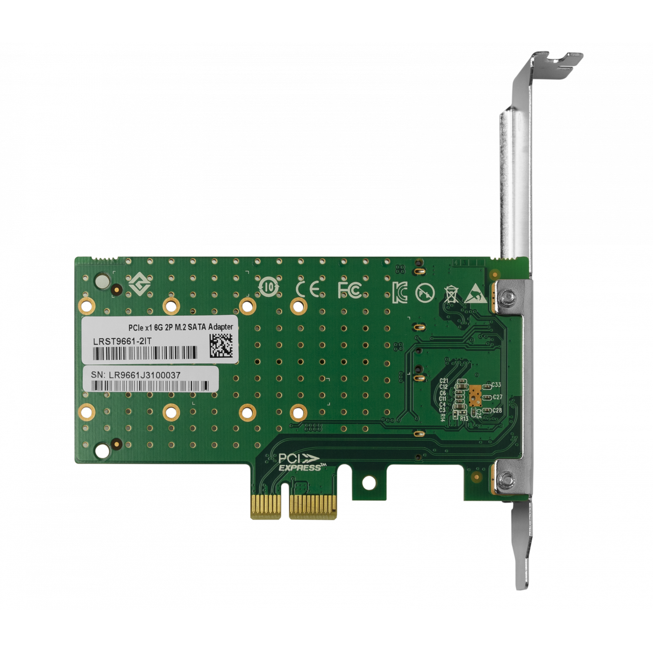 Переходной адаптер PCIe 2.0 x1 на 2xM.2 NVMe