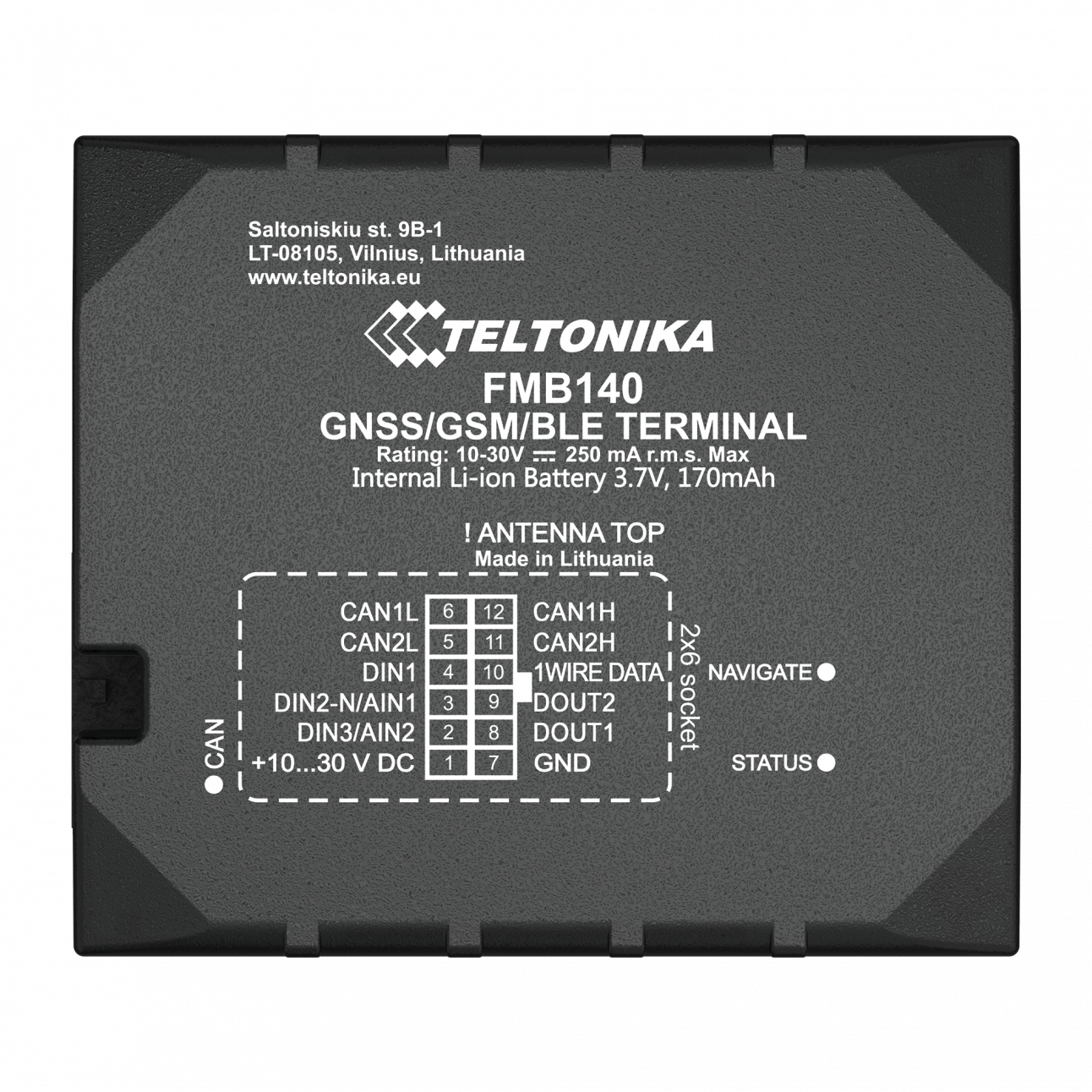 FMB140 GPS контроллер местонахождения и состояния транспорта