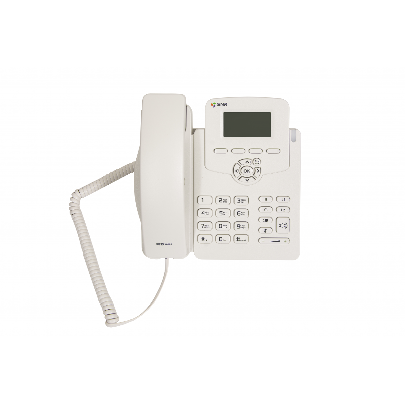IP-телефон SNR-VP-52W без БП, поддержка PoE, белый цвет
