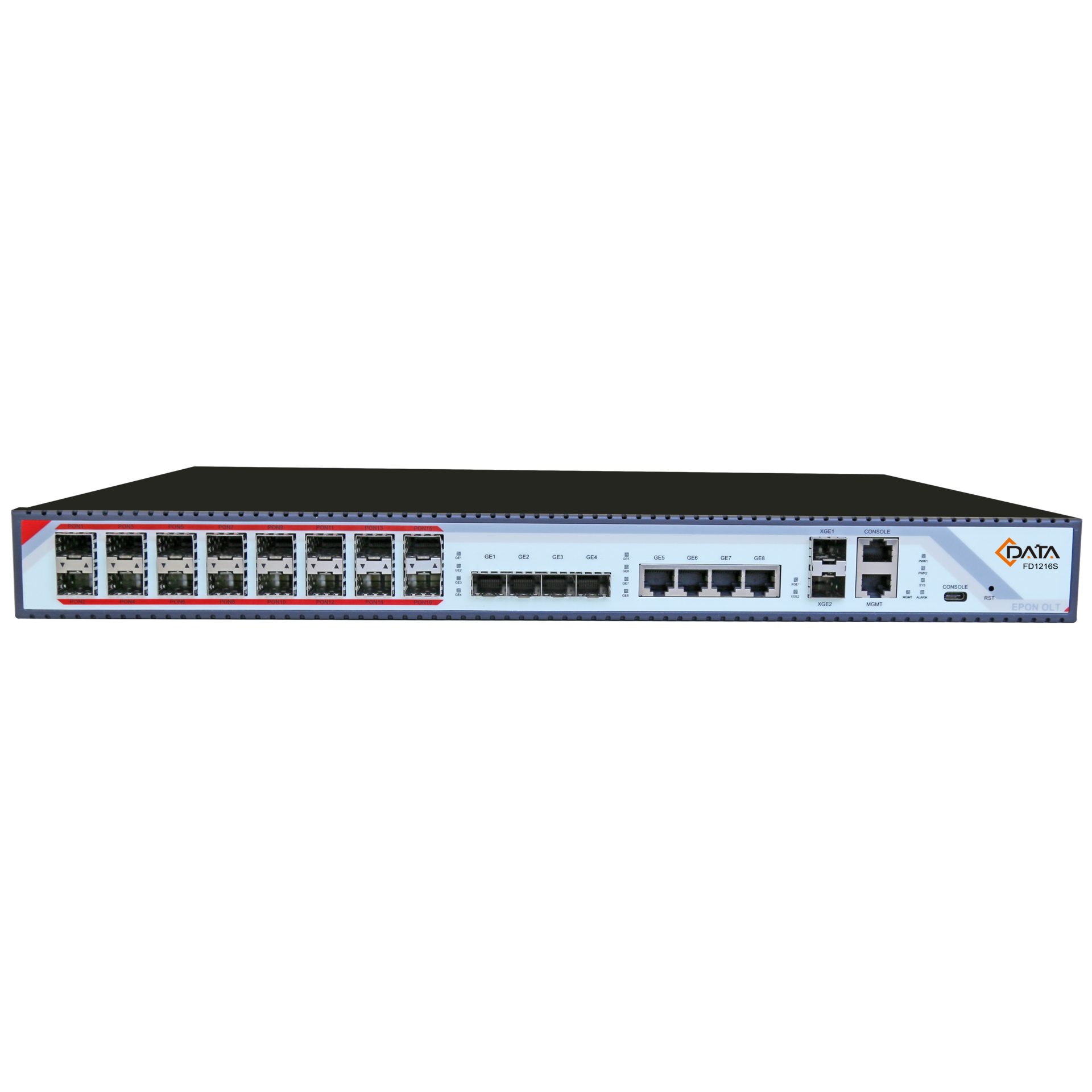 OLT C-DATA FD1216S-R1 с 16 портами GEPON (SFP), 4хSFP, 4хRJ-45, 2хSFP+, 2 БП АC