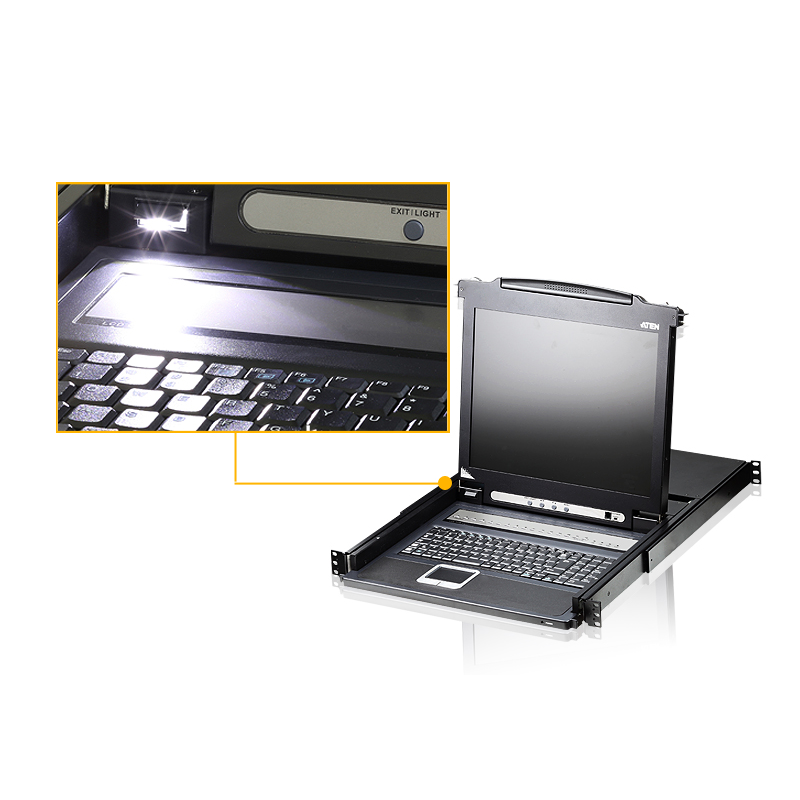 KVM-переключатель ATEN CL1008 8-портовый 