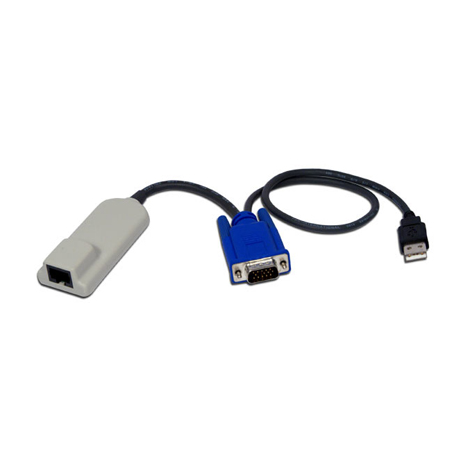 Адаптер для подключения серверов к KVM Avocent, с USB клавиатурой, мышью и VGA монитором.