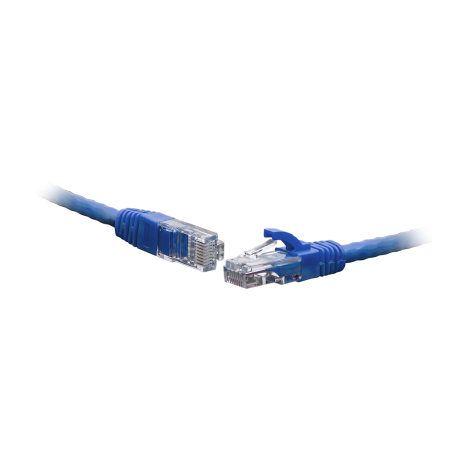 Коммутационный шнур U/UTP 4-х парный cat.5e 3.0м PVC standart синий