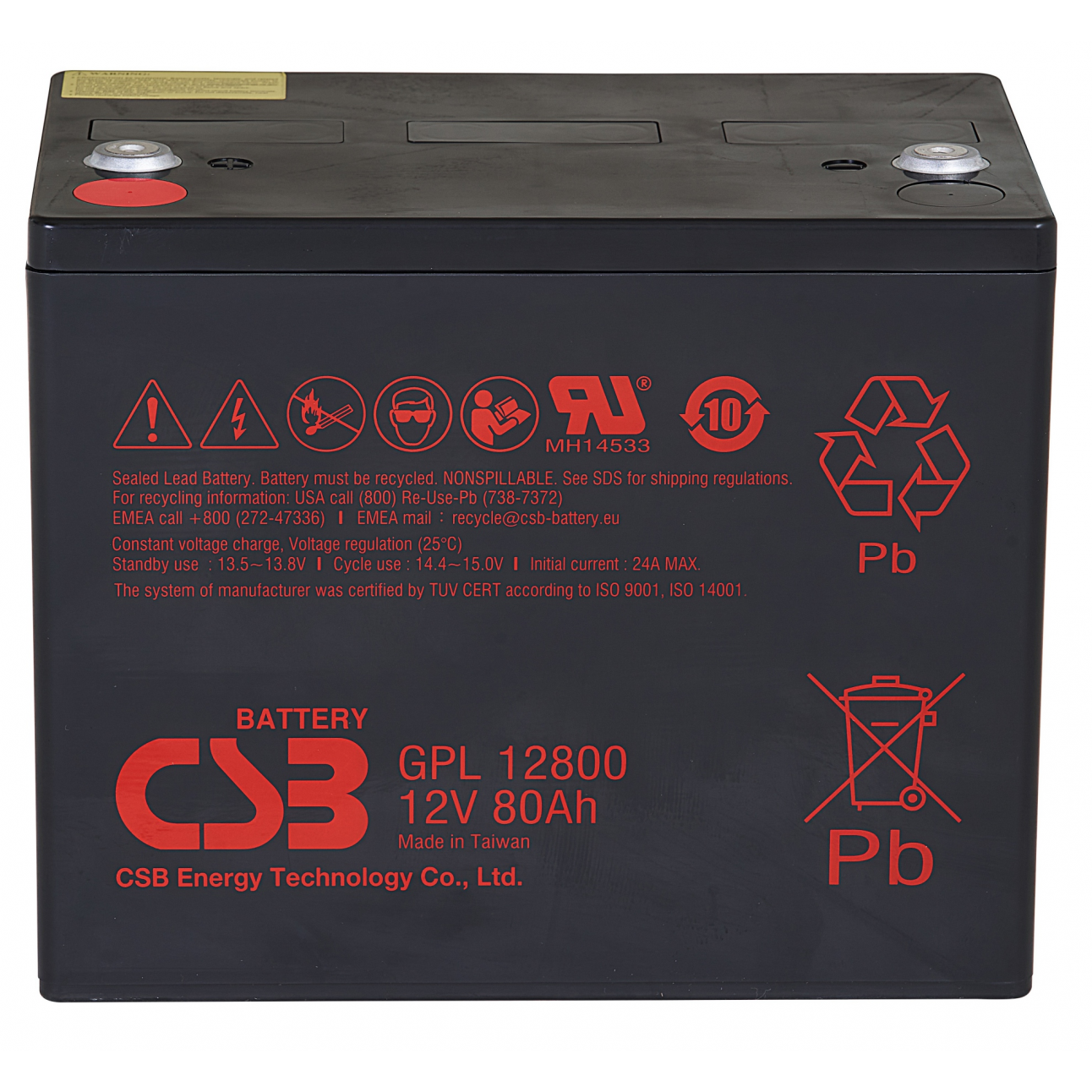 Аккумулятор CSB GPL12800