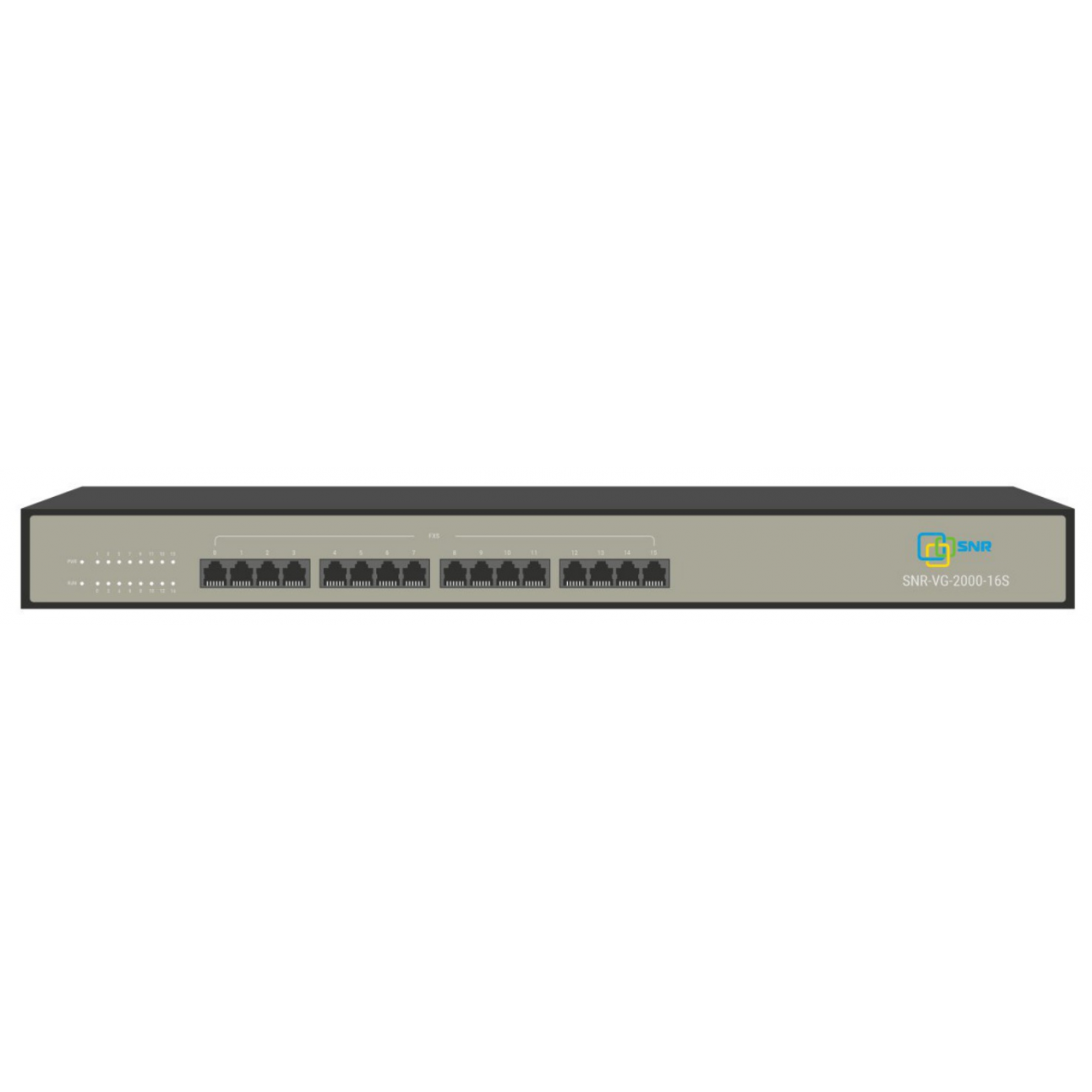Шлюз VoIP SNR, 16 FXS, 4 RJ45, 16 SIP аккаунтов