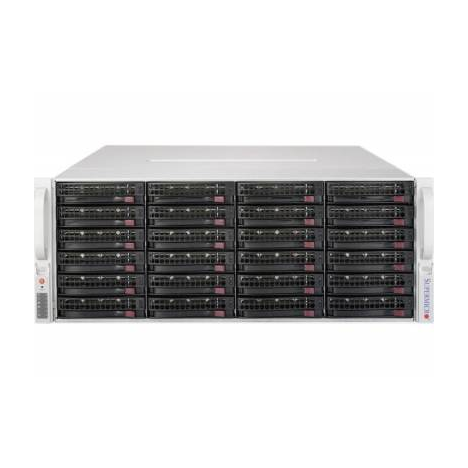 Платформа Supermicro 4U SSG-5048R-E1CR36L, Один процессор E5-2600v3/v4, Intel C612, DDR4, 36x3.5HDD, 2x2,5HDD, SAS3 via LSI 3008 (режим IR)