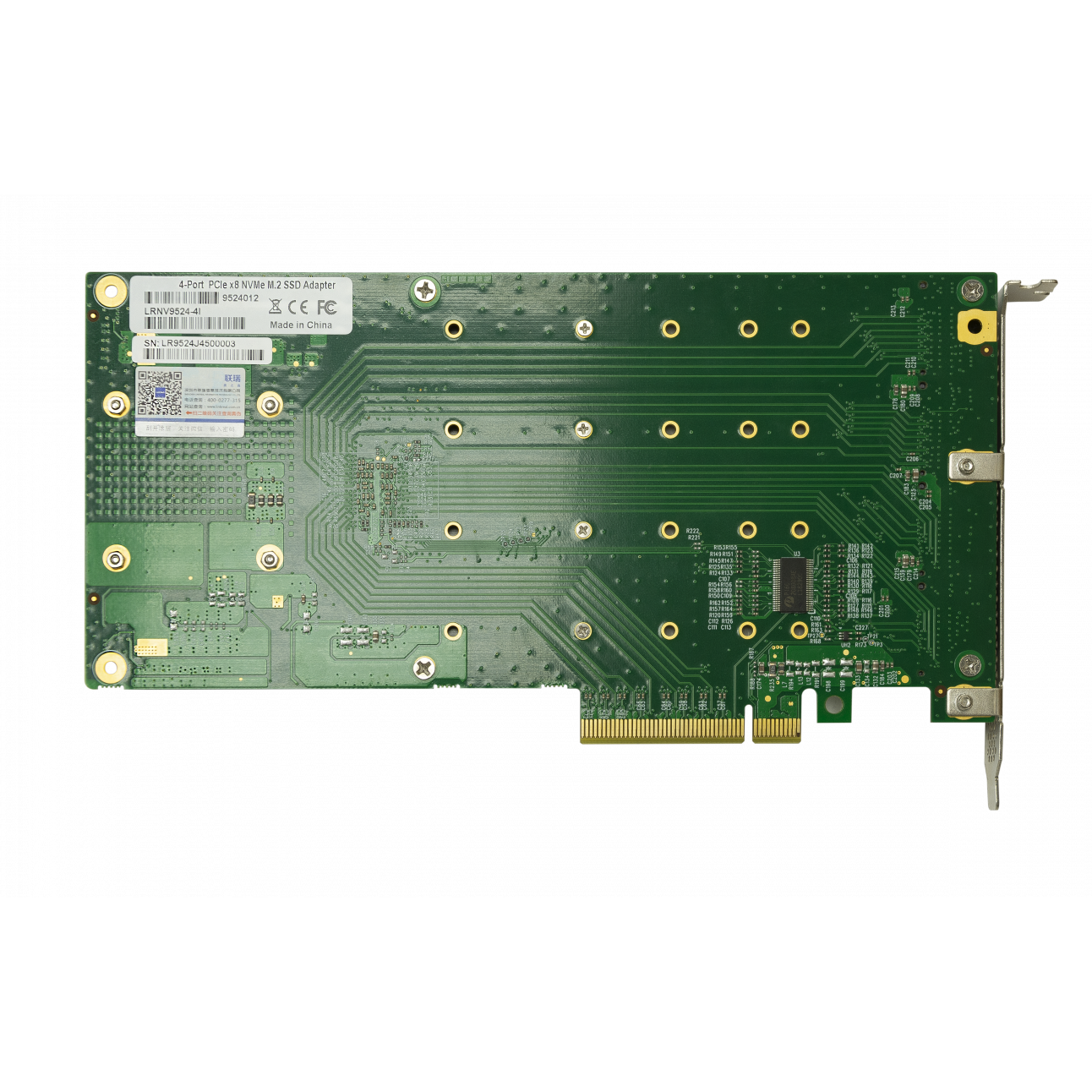 Переходной адаптер PCIe x8 3.0 на 4xM.2 NVMe