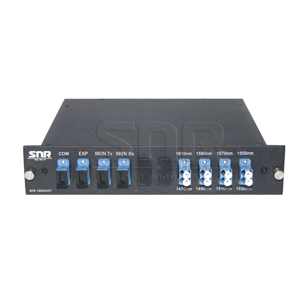 Мультиплексор CWDM одноволоконный 4-х канальный, (trx:1610-1550, 1470-1530), Monitor, UPG