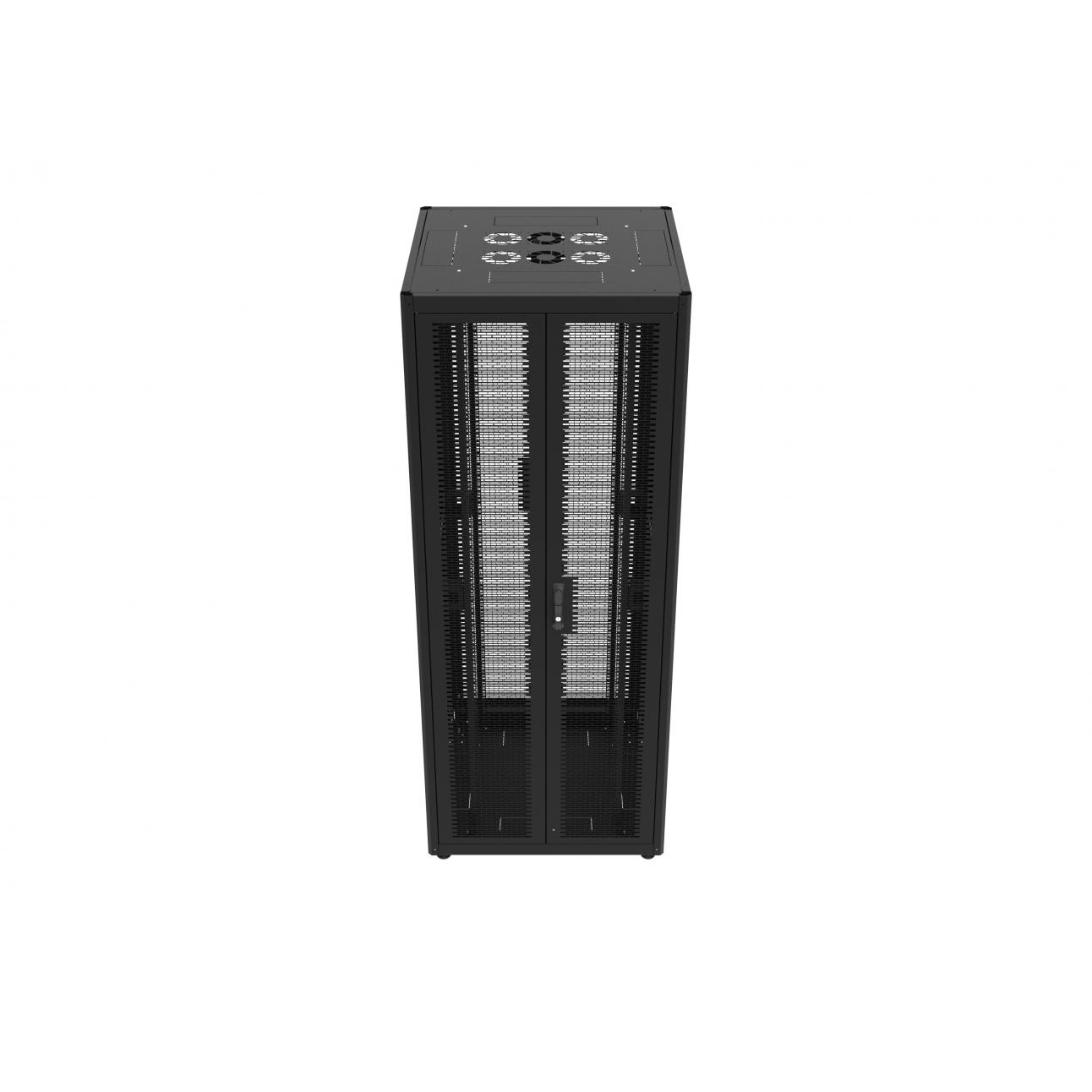 Шкаф телекоммуникационный напольный 42U 800x800мм, серия TFC (SNR-TFC-428080-DPDP-B)