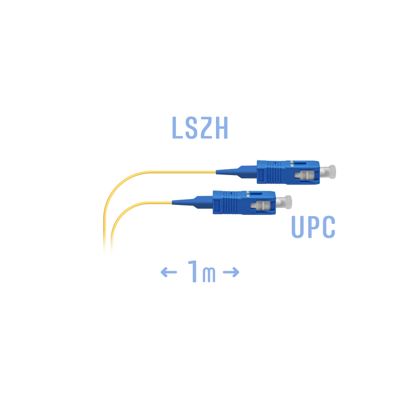 Шнур монтажный оптический SC/UPC-A SM 1м, сверхгибкое волокно
