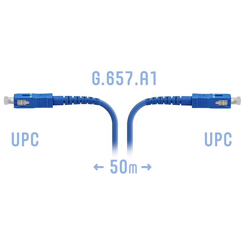 Патчкорд оптический армированный SC/UPC 50метров