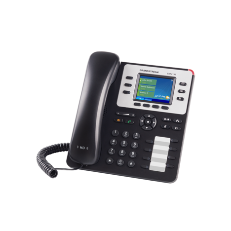 Grandstream GXP2130v2 - IP телефон. 3 SIP аккаунта, 3 линии, цветной LCD, PoE, (1GbE) Gigabit Ethernet, 8 BLF, Bluetooth