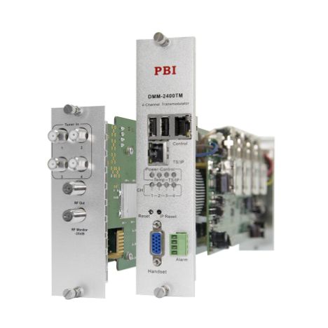 Модуль 4-тюнерного трансмодулятора QAM DMM-2410TM-30S2C на 4 DVB-C для цифровой ГС PBI DMM-1000