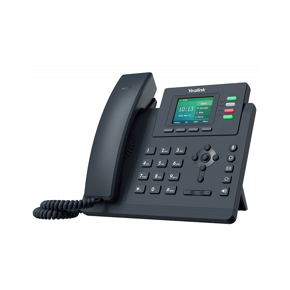 IP-телефон Yealink SIP-T33G, цветной экран, 4 аккаунта, GibE, PoE