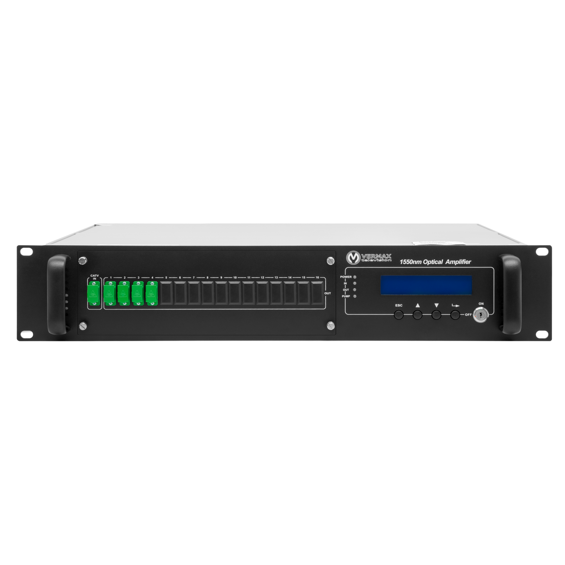 Оптический усилитель Vermax для сетей КТВ, 4*21dBm