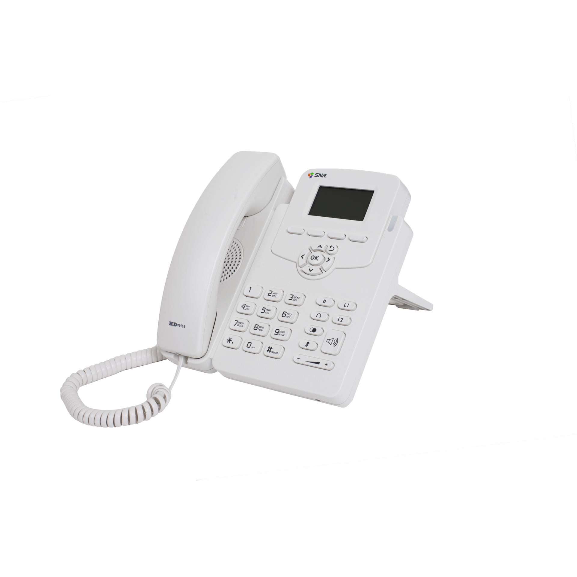 IP-телефон SNR-VP-52 с БП, белый цвет