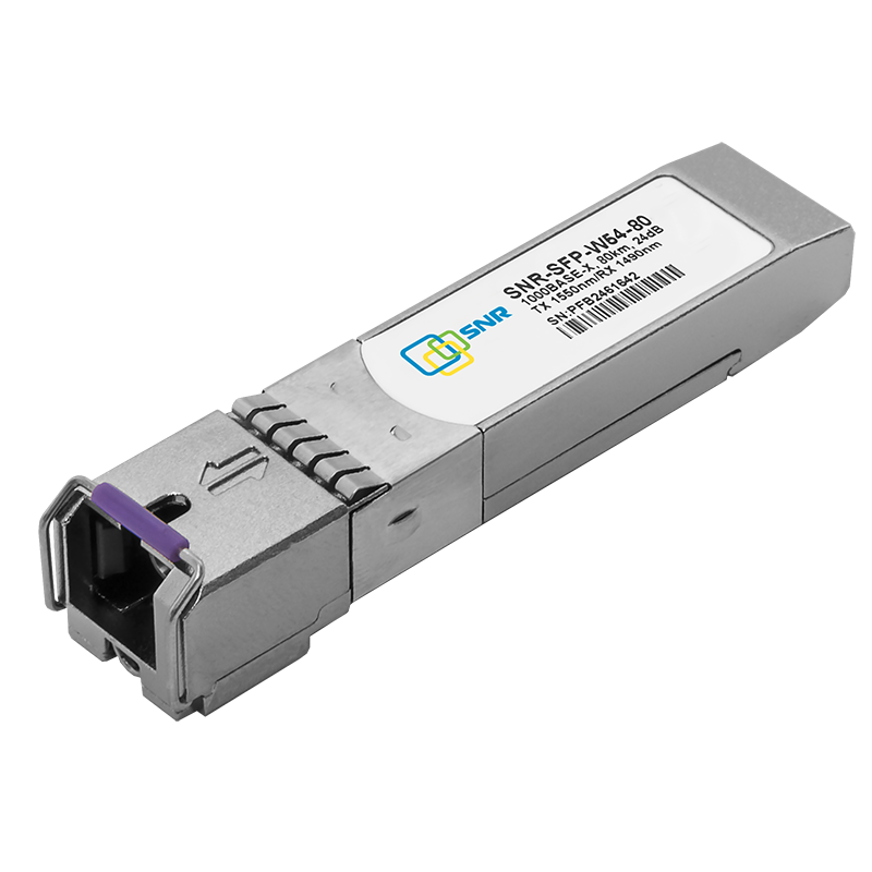 Модуль SFP WDM, дальность до  80км (24dB), 1550/1490нм