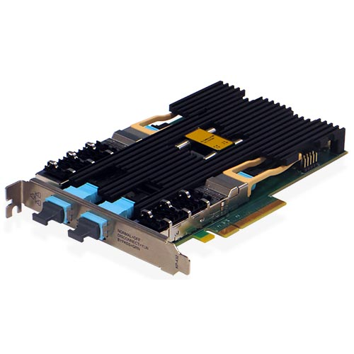 Сетевая карта 2 порта 40GBase-SR4 Bypass (MPO, XL710BM2), Silicom PE340G2BPI71-QS41