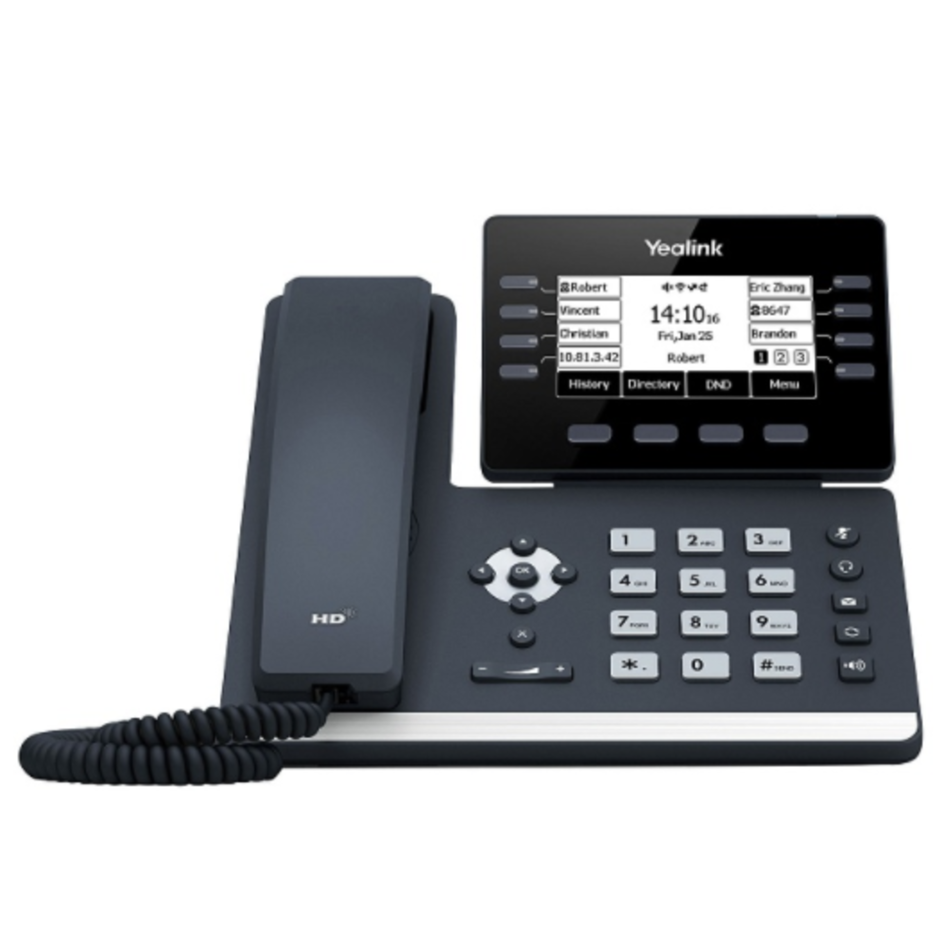 IP-телефон Yealink SIP-T53, 12 аккаунтов, USB, GigE, без БП