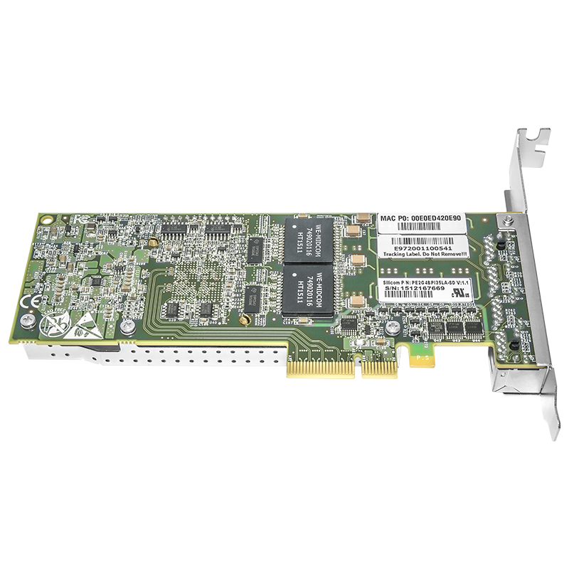 Сетевая карта 4 порта 10/100/1000Base-T Bypass (RJ45, Intel i350AM4), Silicom PE2G4BPi35LA-SD