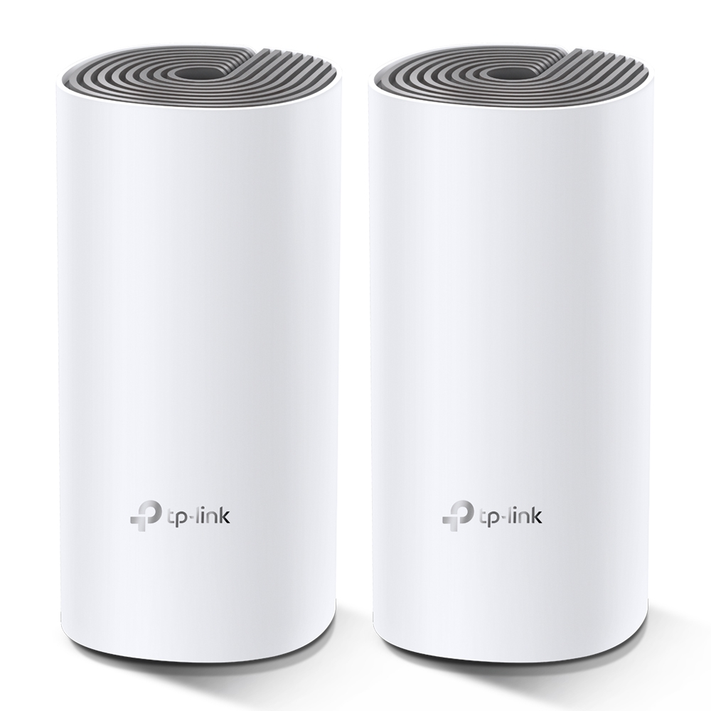 Комплект - Беспроводной маршрутизаитор AC1200 Домашняя Mesh Wi-Fi система Deco E4 (2 устройства)