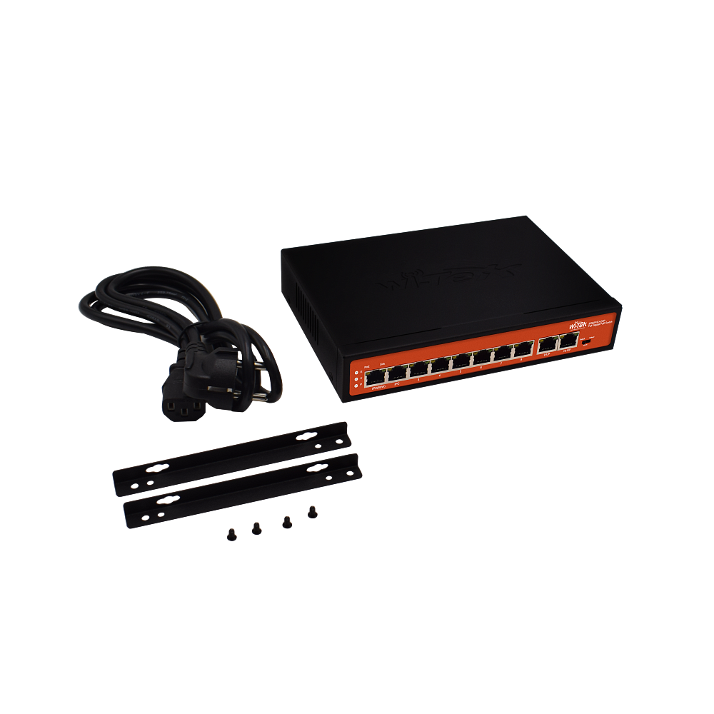 Коммутатор неуправляемый Wi-Tek PS308G v2