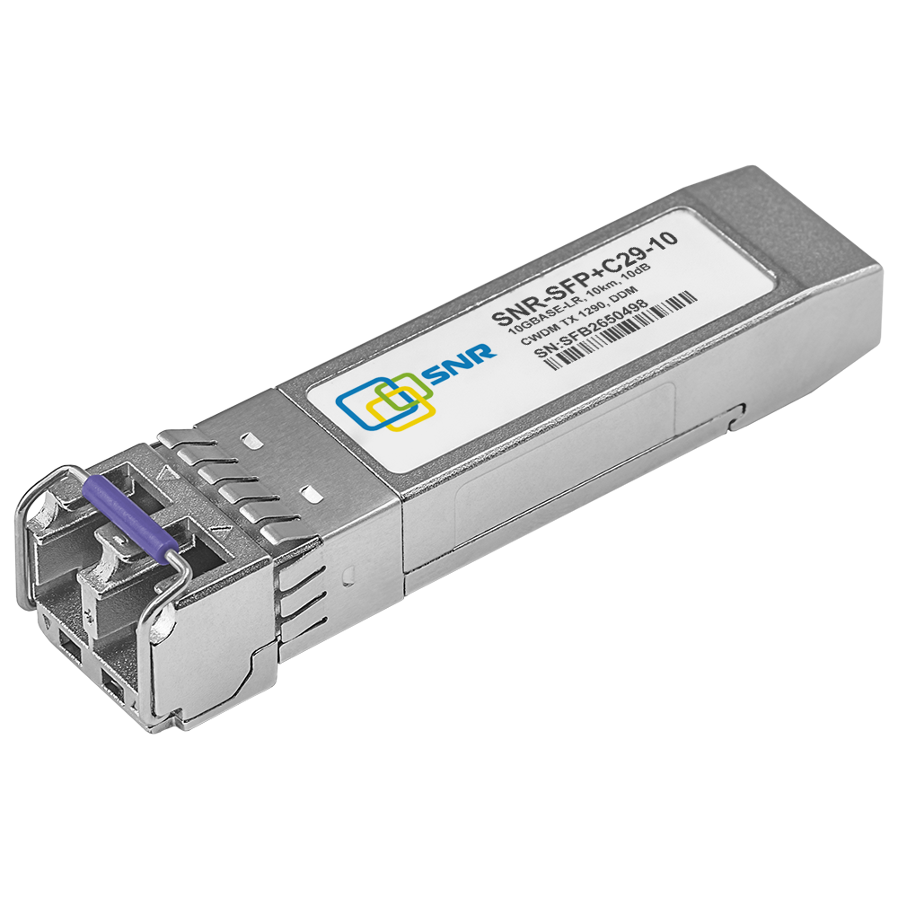 Модуль SFP+ CWDM оптический, дальность до 10км (10dB), 1290нм