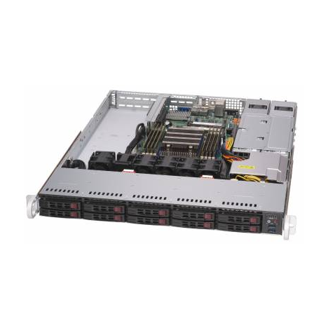 Платформа Supermicro 1U 1114S-WTRT, Один процессор AMD Epyc 7002, DDR4, 10x2,5 HDD SATA, 2x10GBase-T