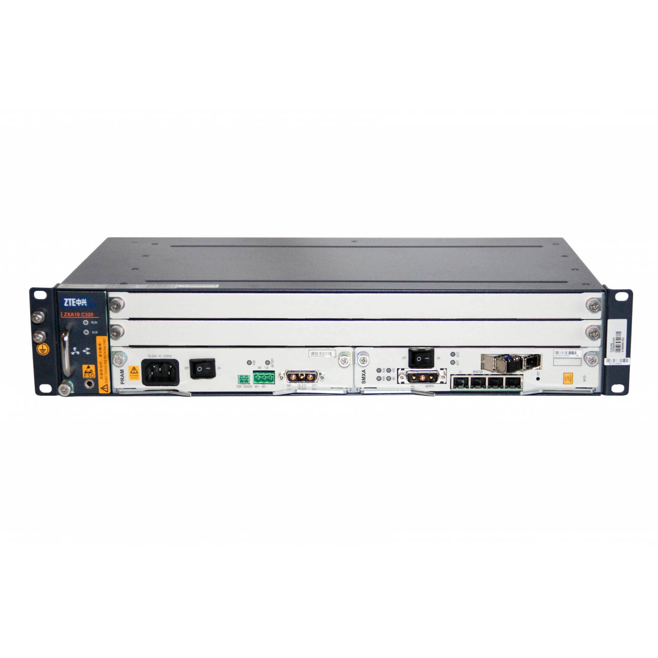 2RU шасси ZTE OLT GPON, 2 слота для установки интерфейсных модулей, 10G, AC