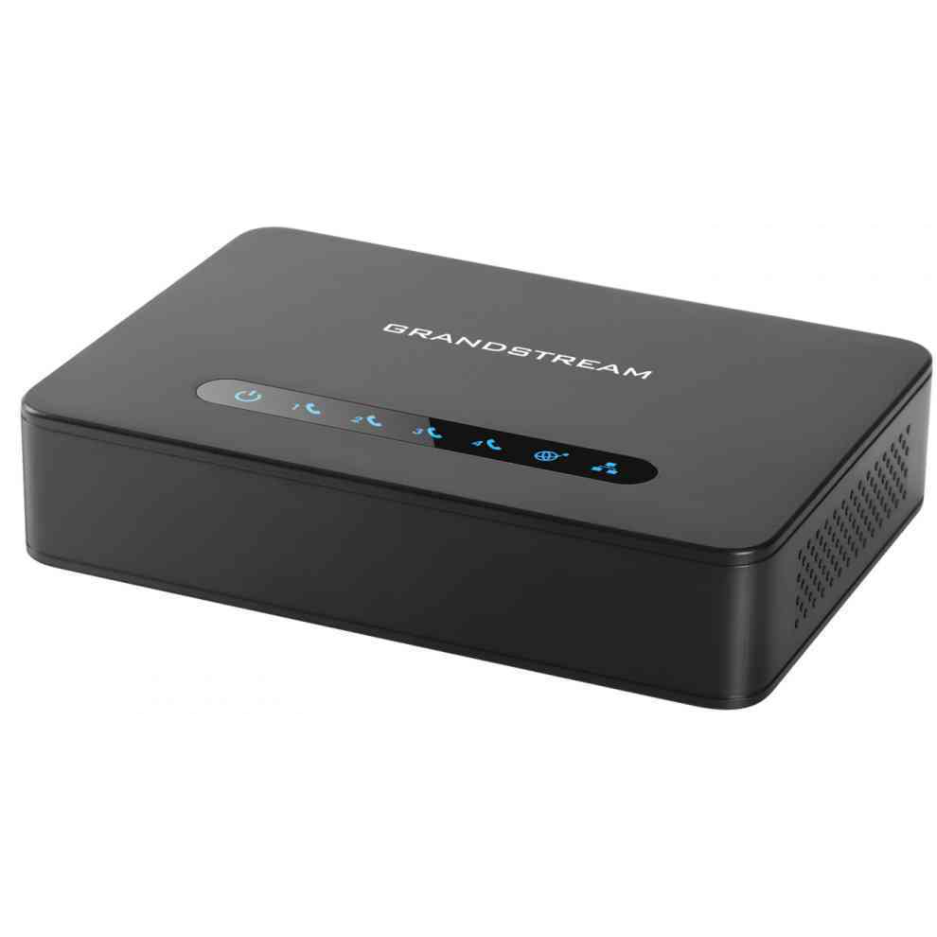 Grandstream HT814 - телефонный адаптер. 4xFXS, 1xLAN, 1xWAN, (1GbE)Gigabit Ethernet