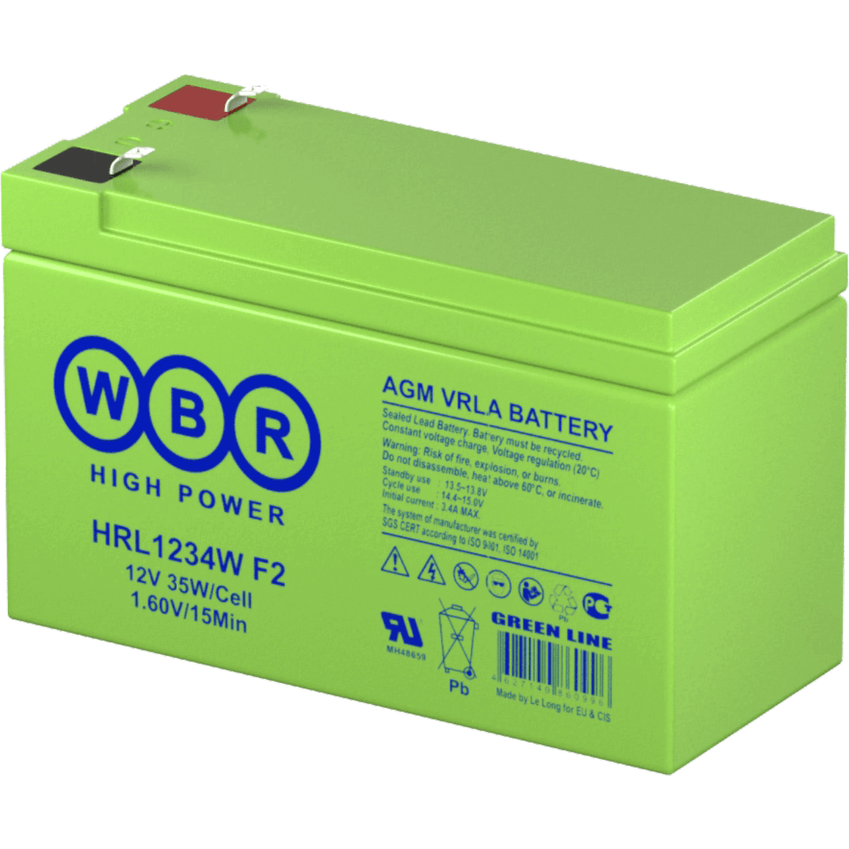 Батарея аккумуляторная WBR HRL1234W F2