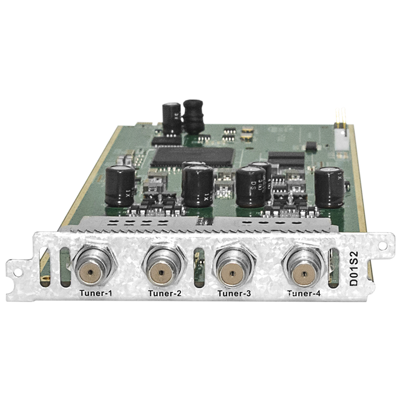 Модуль четырёхтюнерного DVB-S2 демодулятора поддержка BISS и T2-MI D01S2 для DCP-3000MF 