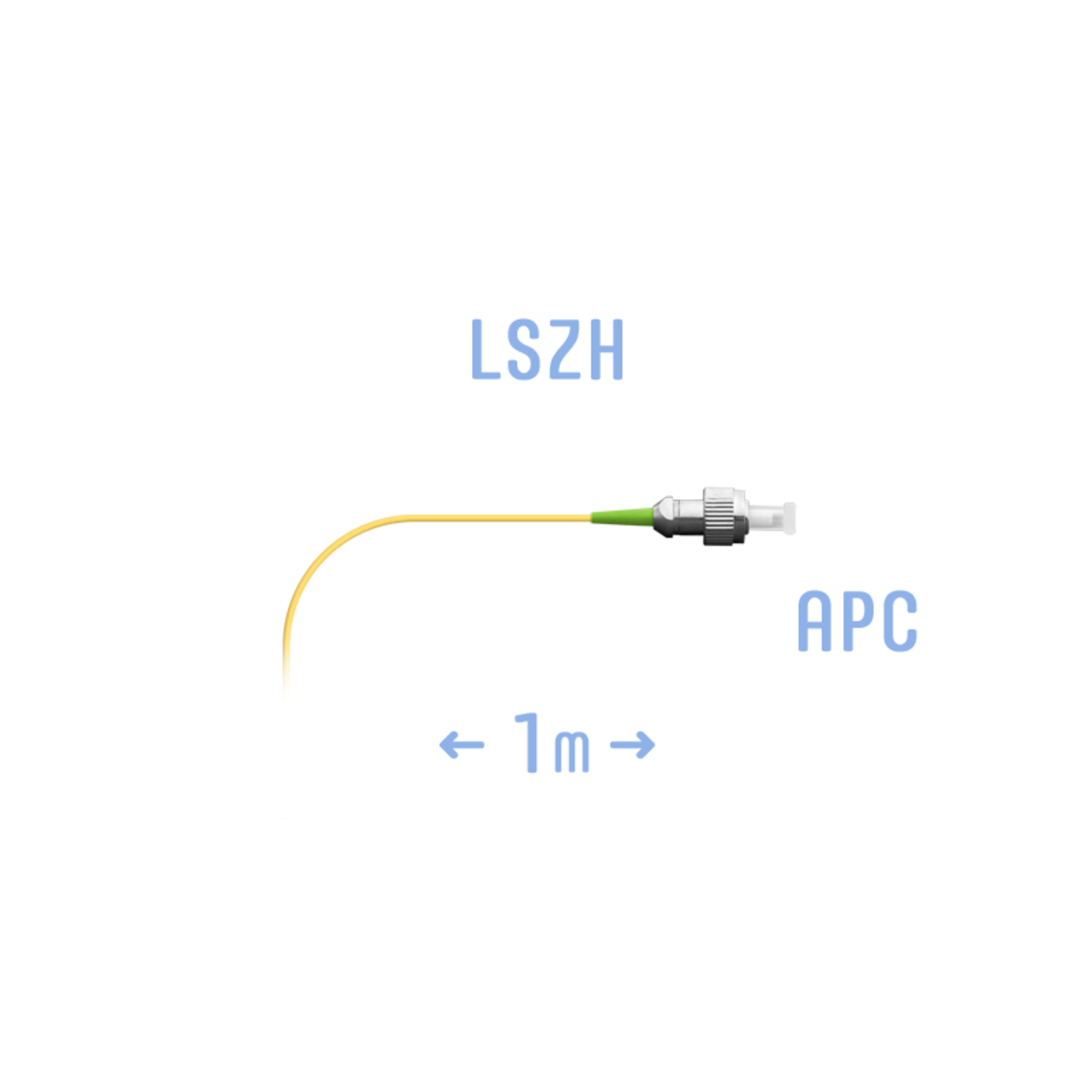 Пигтейл FC/APC SM (0.9) 1 m