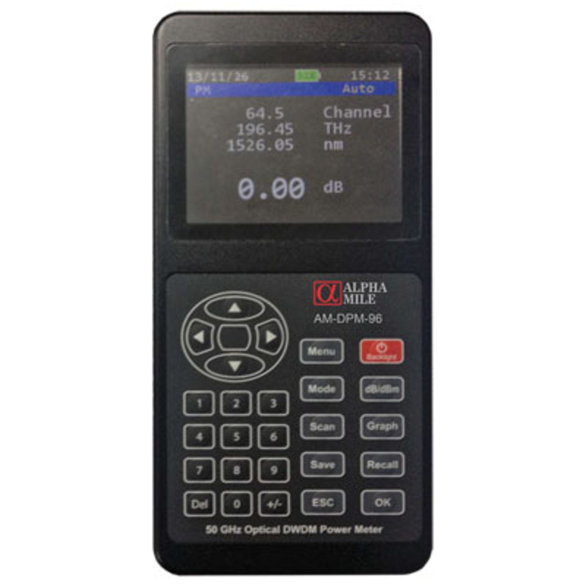 Измеритель оптической мощности Alpha Mile DWDM, 96 каналов
