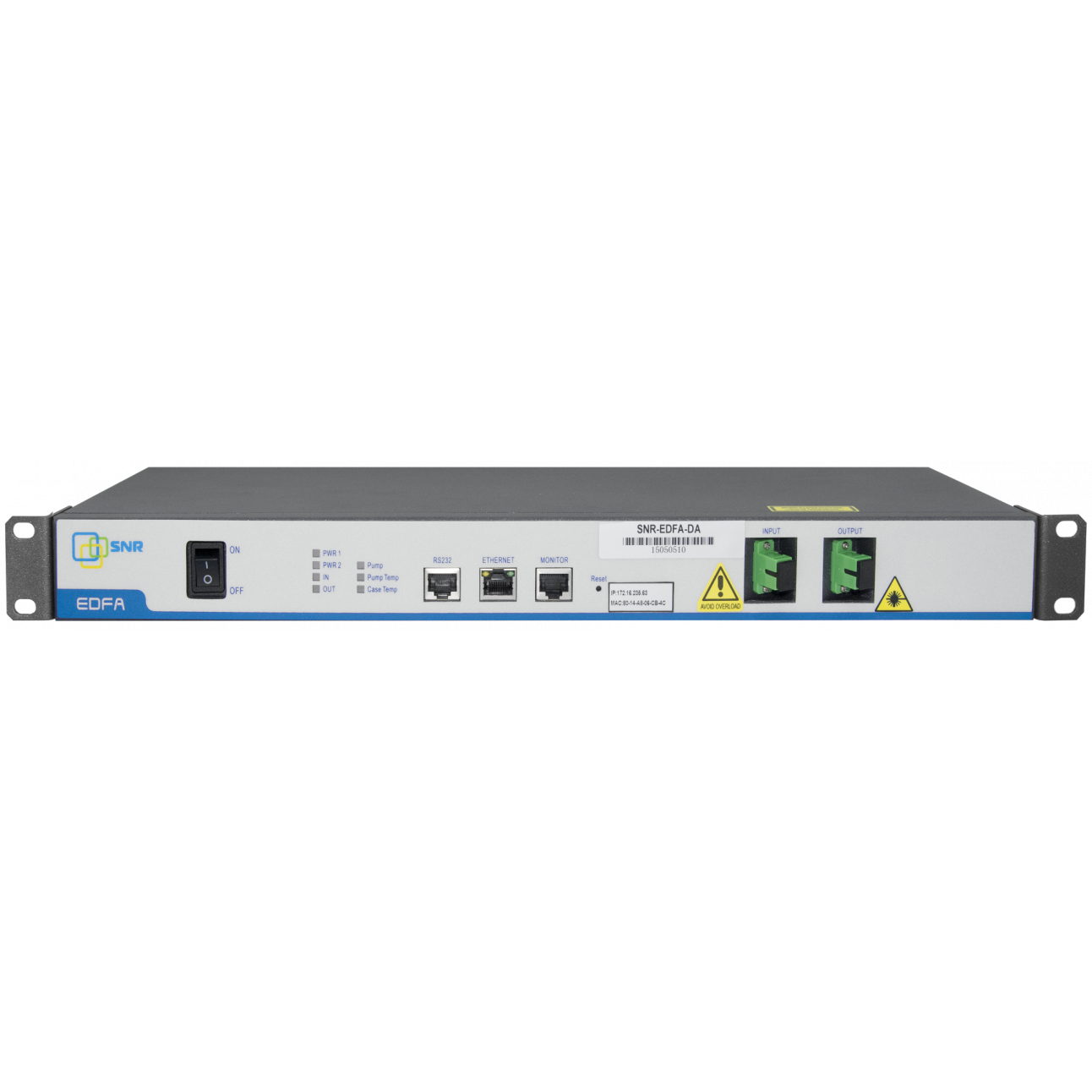 EDFA предусилитель (pre-amplifier) C-диапазона с переменным коэффициентом усиления и выходной мощностью