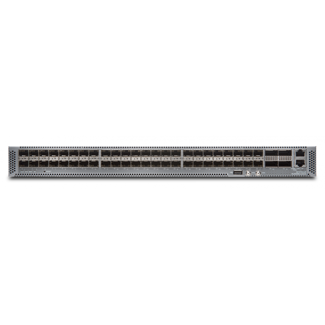 Маршрутизатор ACX5448, 48 SFP+/SFP ports, 4 QSFP28 ports, redundant fans and AC power supplies