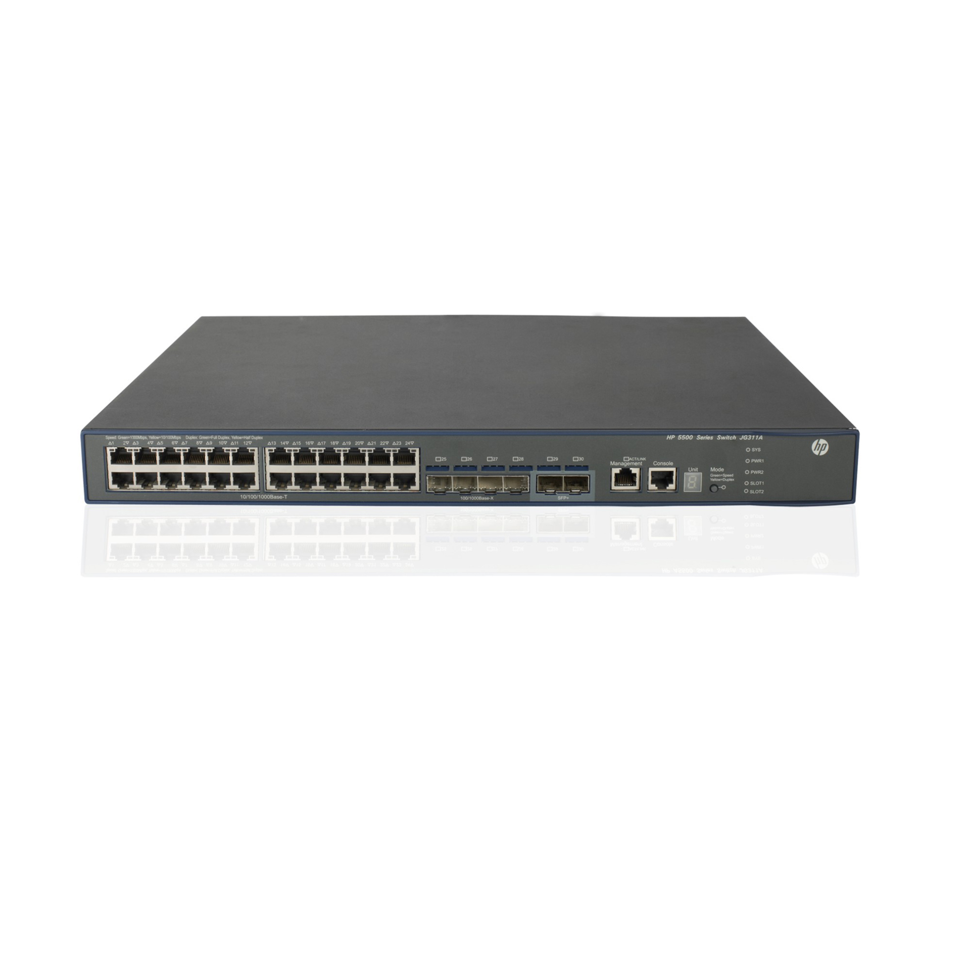 Коммутатор HP 5500-24G-4SFP HI с 2 интерфейсными слотами