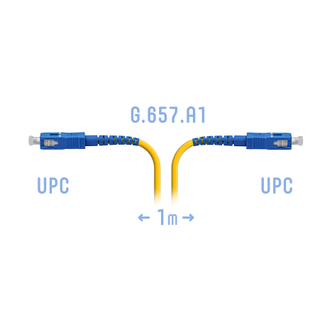 Патчкорд оптический SNR-PC-SC/UPC-A - 1 метр