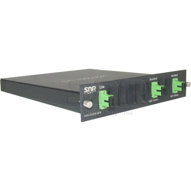 DWDM-фильтр диапазонов Blue (1528...1543nm) и Red (1547...1564nm) в 1/2U слоте