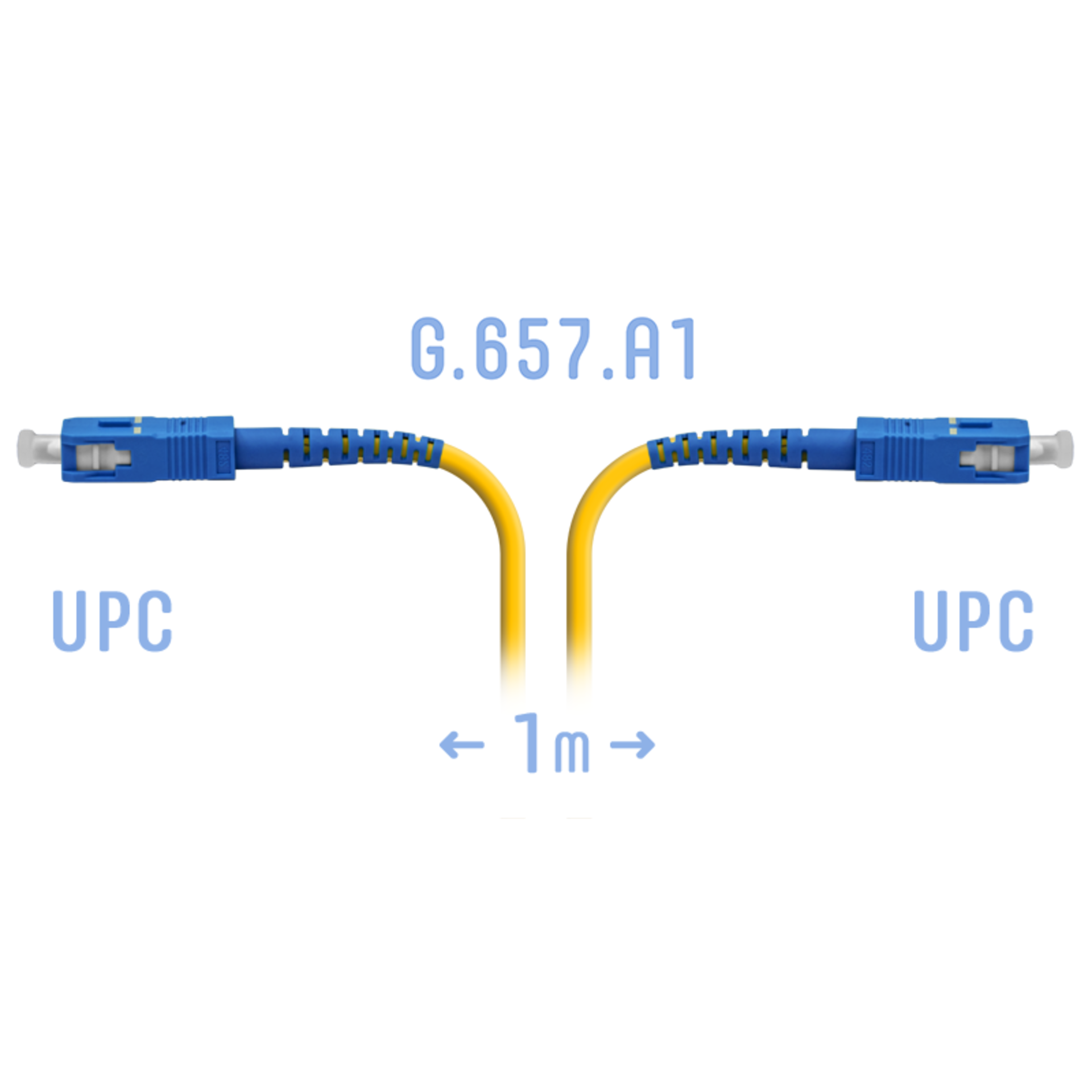 Патчкорд оптический SC/UPC SM G.657.A1 1 метр