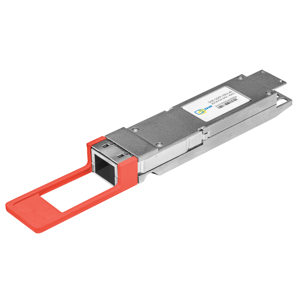 Двухволоконный модуль, QSFP+ 40GBASE-ER4, разъем LC, дальность до 40км